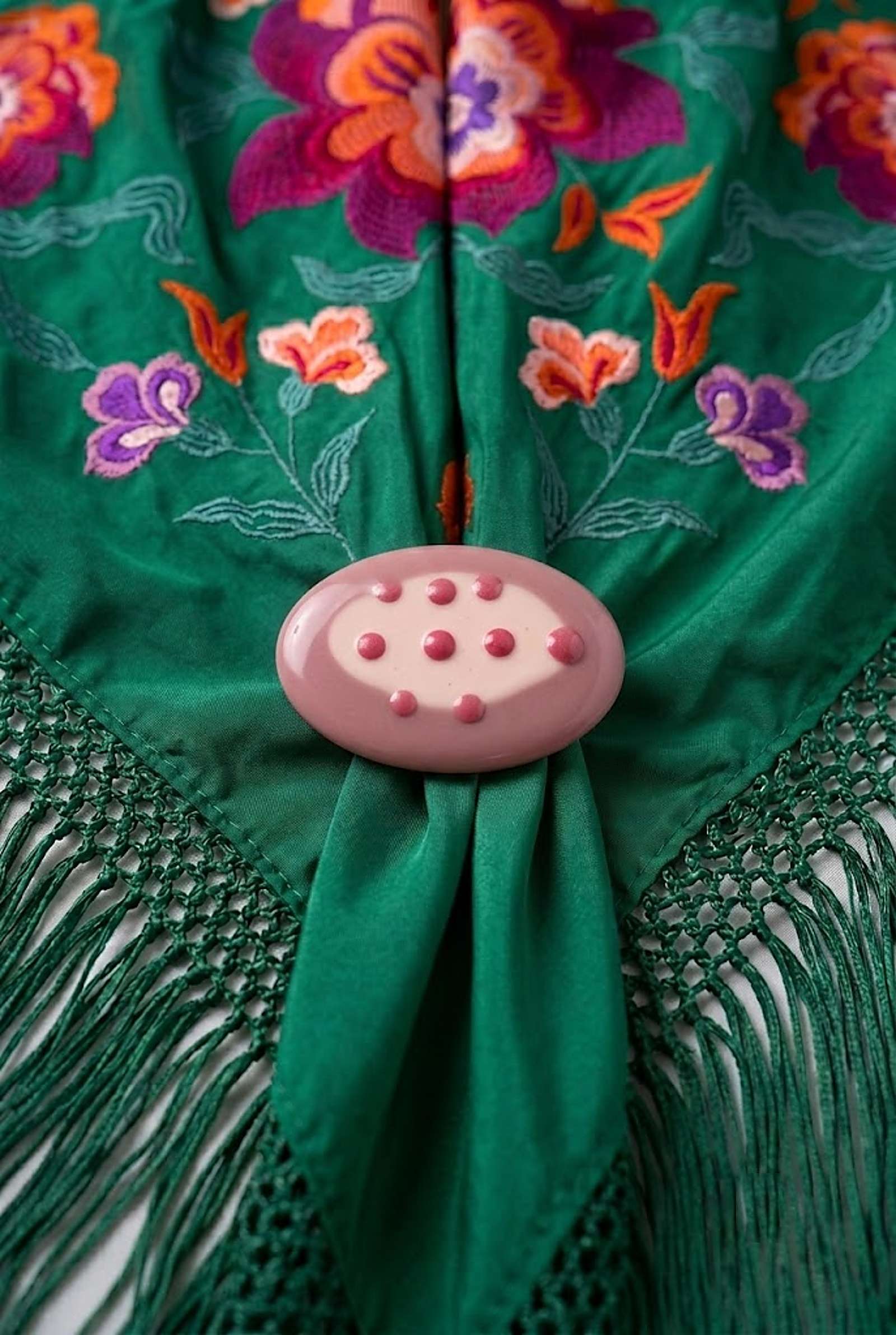 BROCHE NIÑA MINI PUNTITOS ROSA