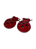 CASTAÑUELAS NIÑA ROJO LUNAR NEGRO