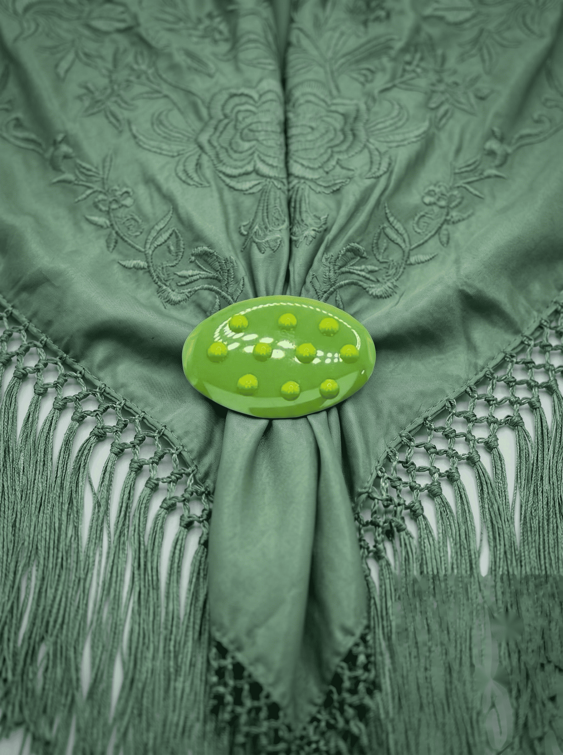 Broche mini puntitos lima niña - Lunares del Este