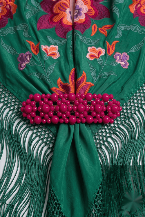 Broche bolitas buganvilla - Lunares del Este