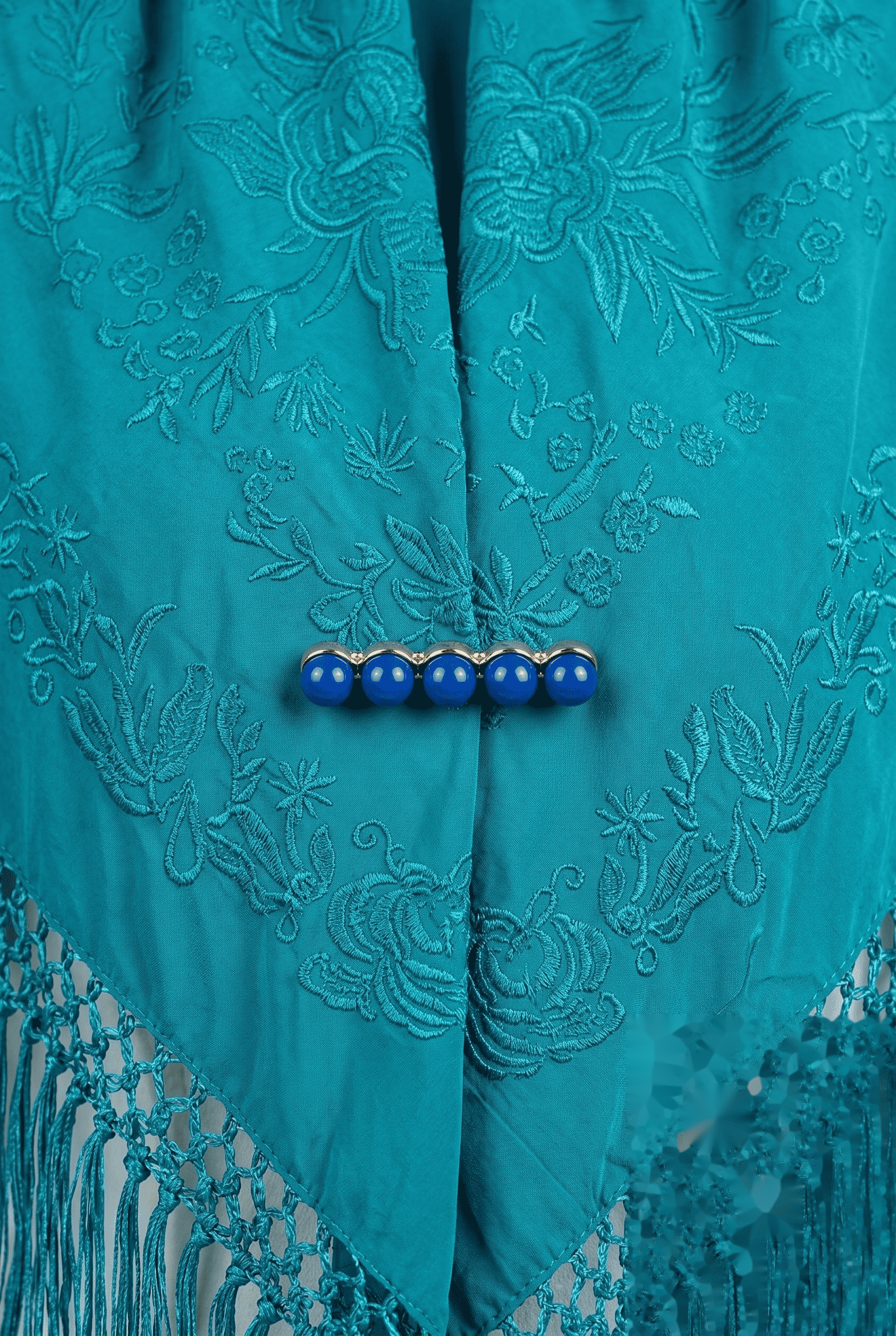 Broche bolitas azulina - Lunares del Este