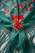 Broche sol rojo - Lunares del Este