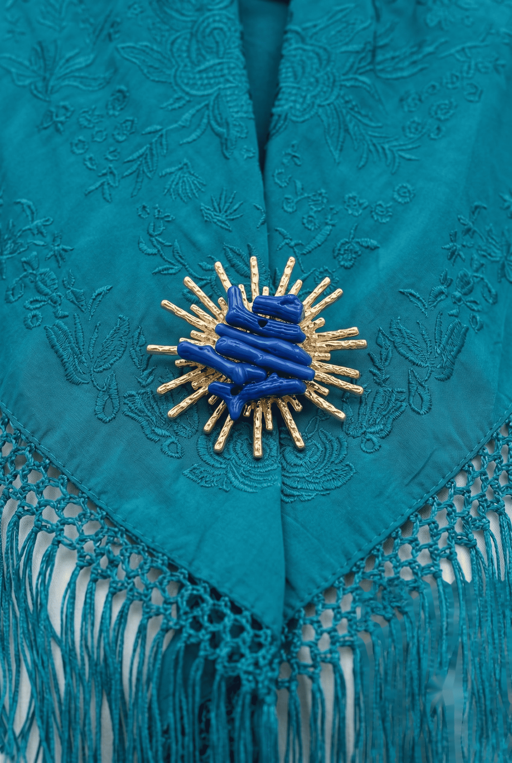 Broche sol azulina - Lunares del Este