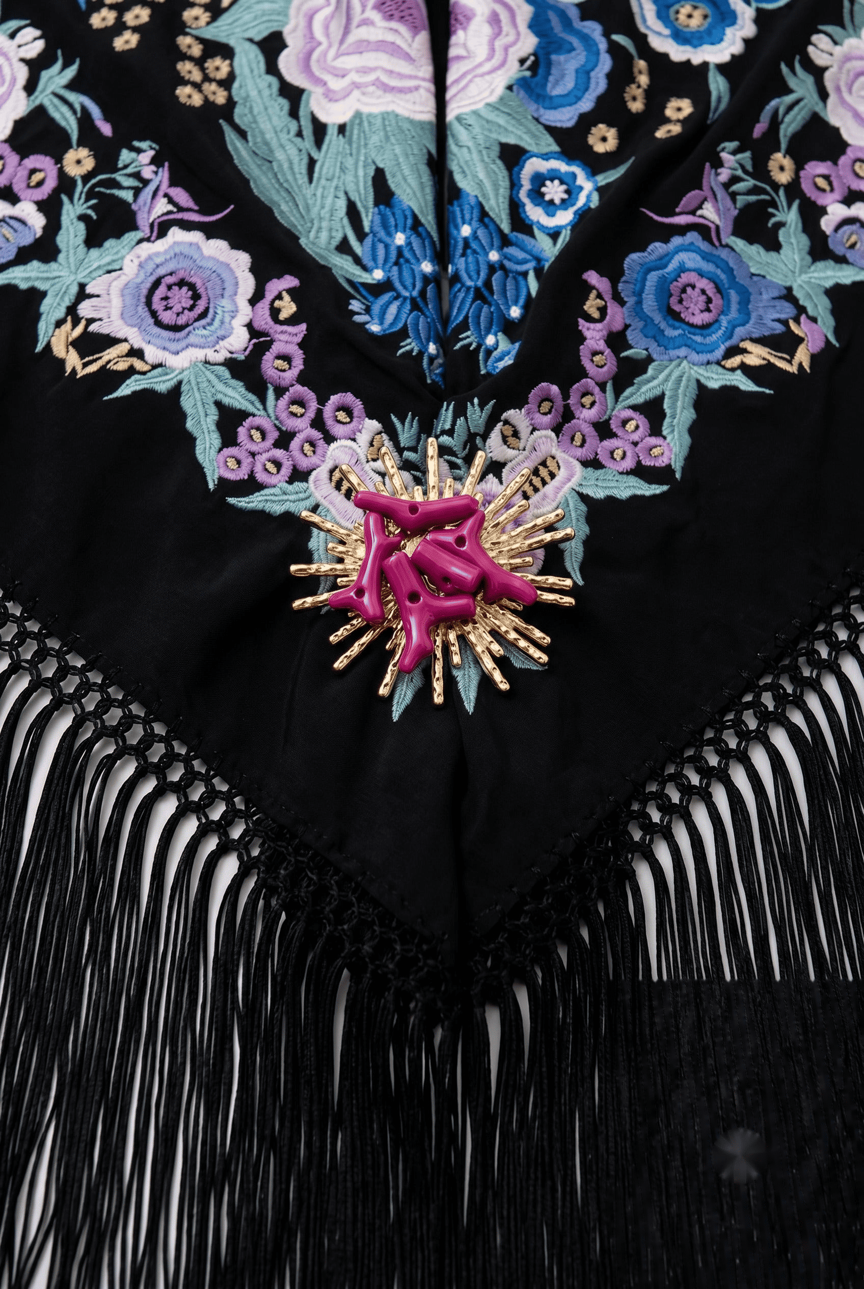 Broche sol lila - Lunares del Este
