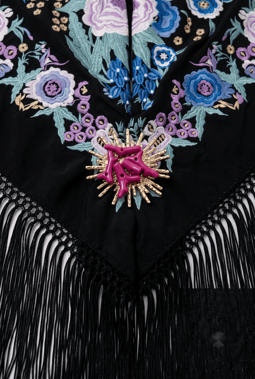 Broche sol lila - Lunares del Este