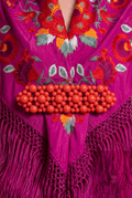 Broche bolitas rojo - Lunares del Este