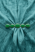 Broche circulos verde niña - Lunares del Este