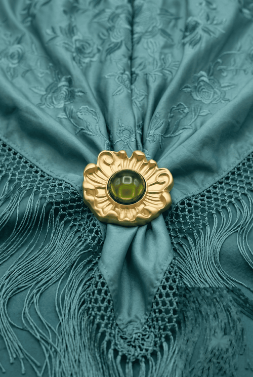 Broche sello verde - Lunares del Este