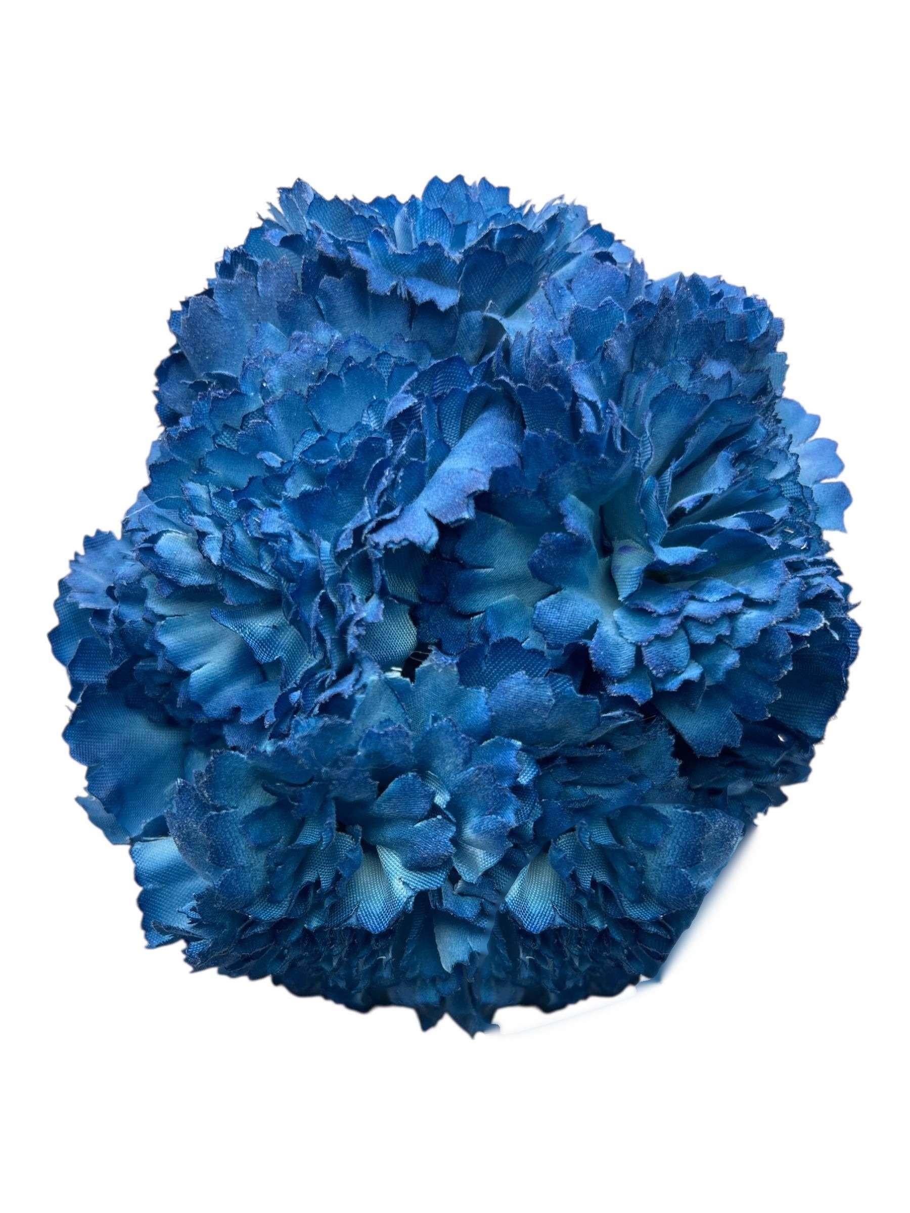 Ramillete clavel tintado azul - Lunares del Este