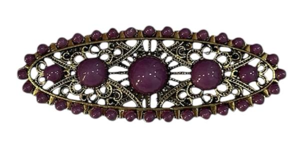 Broche Ovalado Cobre Morado 2