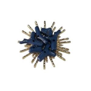 Broche sol nacar azul