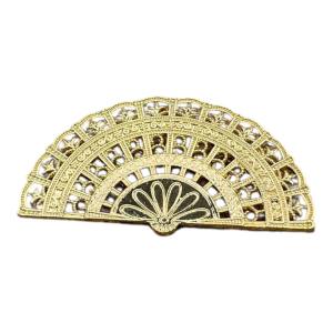 Broche Abanico Plano Dorado JUAN