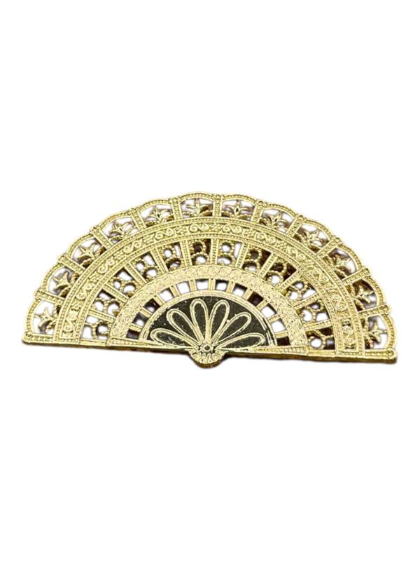 Broche Abanico Plano Dorado JUAN