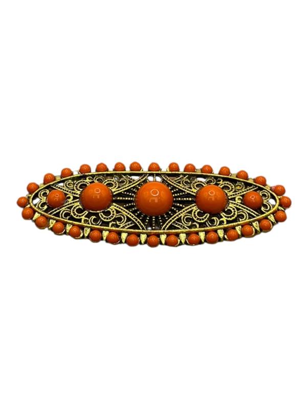 Broche Antiguo Envejecido Naranja JUAN