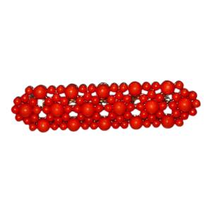 Broche Bolitas Rojo