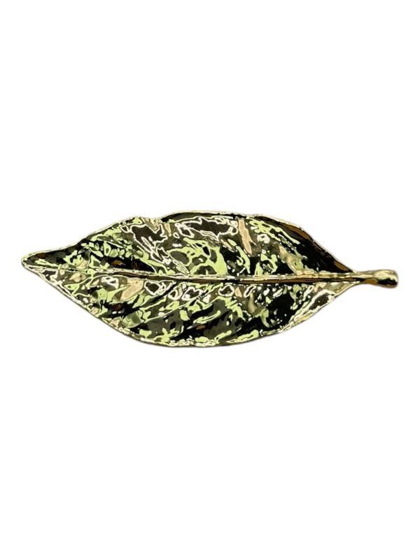 Broche Hoja Dorado JUAN
