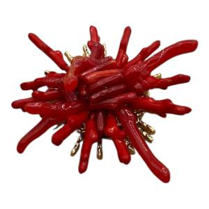 Broche Nenúfar Rojo JUAN