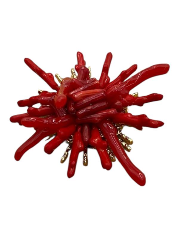 Broche Nenúfar Rojo JUAN