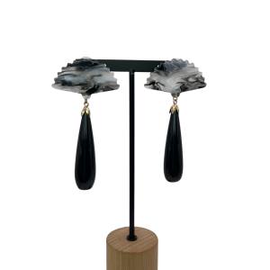 Pendiente Lágrima Resina